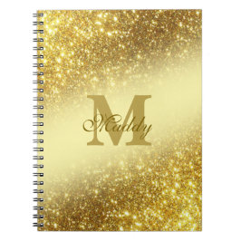 Caderno Espiral caixa iPhone personalizada com brilho dourado / iP