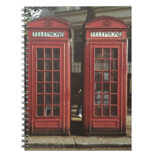 Caderno Espiral Caixa telefônica de Londres
