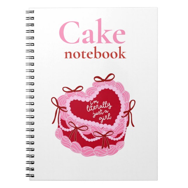 Caderno Espiral Cake Recipe Journal for Baking Lovers (Frente)