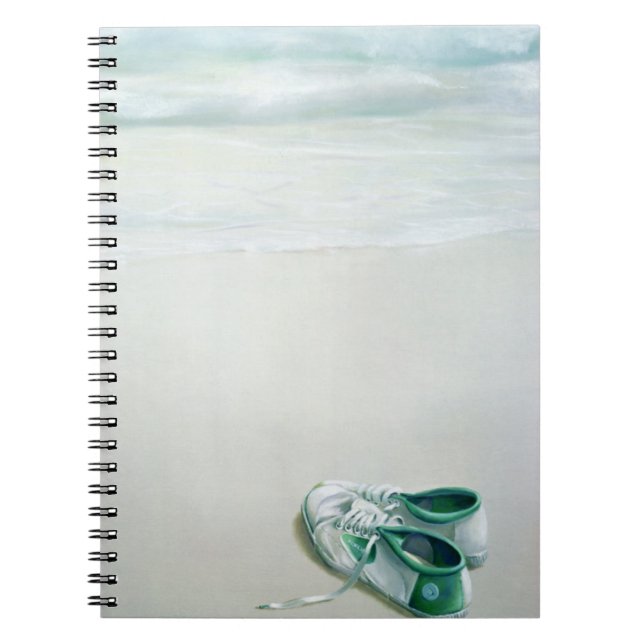 Caderno Espiral Calçados de Gym na praia (Frente)