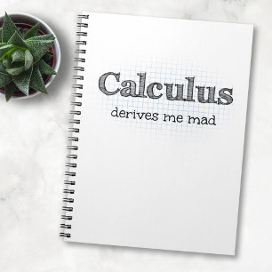 Caderno Espiral Calculus me deixa louco - Notebook de matemática 