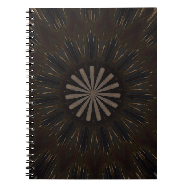 Caderno Espiral Caleidoscópio Design Dardo Castanho Russo (Frente)