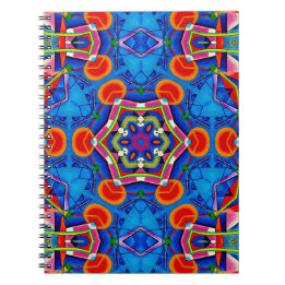 Caderno Espiral Caleidoscópio pintura a óleo multicolor