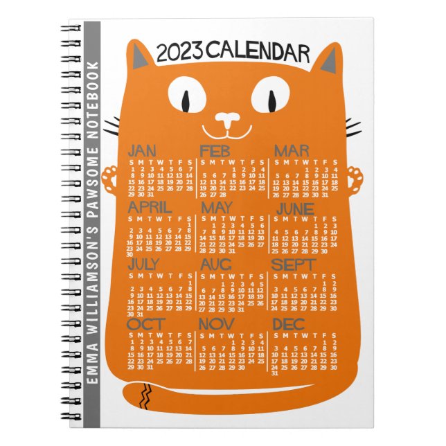 Caderno Espiral Calendário 2023 (Consulte Descrição de Nova Versão (Frente)