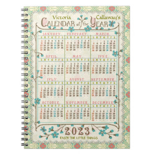 Caderno Espiral Calendário de 2023 (Veja a Descrição para a Versão