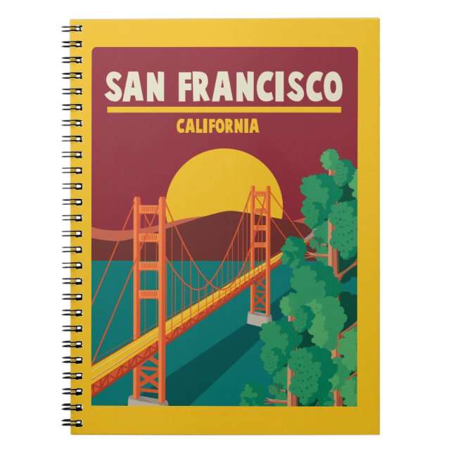 Caderno Espiral Califórnia| São Francisco (Frente)