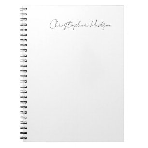 Caderno Espiral Caligrafia criativa simples criativa em branco pro
