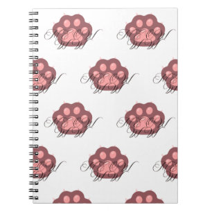 Caderno Espiral Caligrafia "MEOW" - Gatinho Adorável