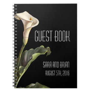 Caderno Espiral Calla Lily Modern Floral