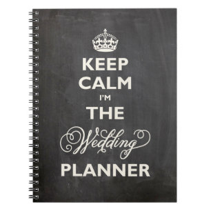 Caderno Espiral Calma, sou o Planner de Casamento Engraçado