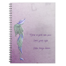 Caderno espiral calmo refinado