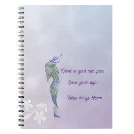 Caderno espiral calmo refinado