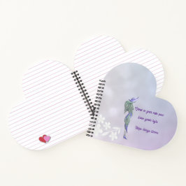 Caderno espiral calmo refinado