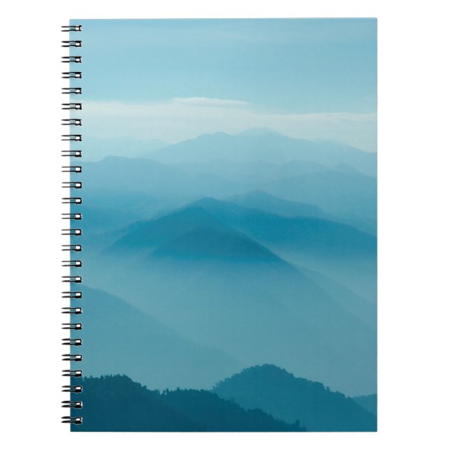 Caderno Espiral Camadas de montanha (Frente)