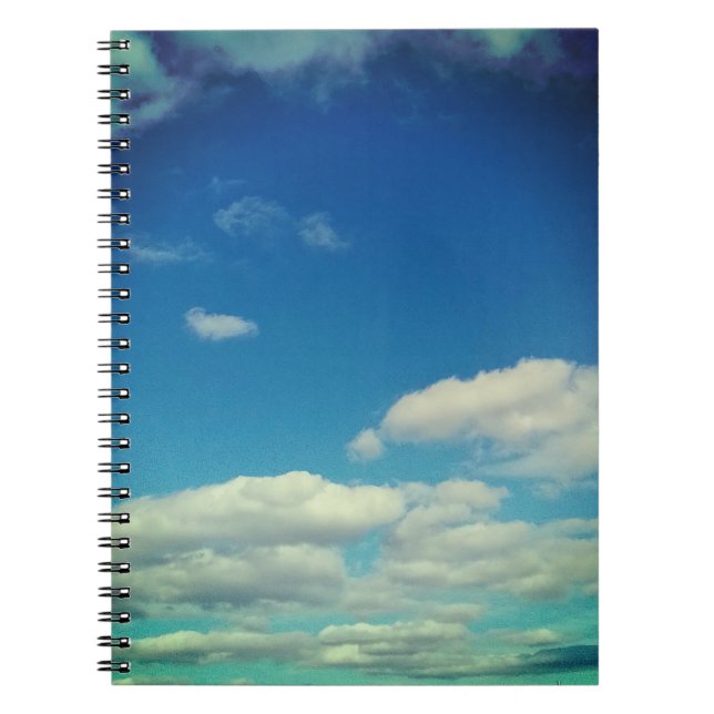 Caderno Espiral Camadas moles de nuvens (Frente)