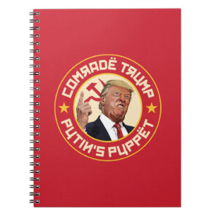 Caderno Espiral Camarada Trump: Fantoche de Putin - Ilustração Sov