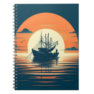 Caderno Espiral Camarão/camarão náutico/pesca