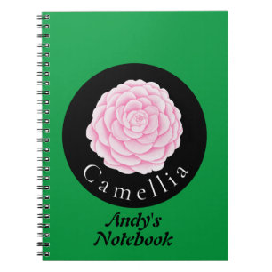 Caderno Espiral Camellia linda design floral