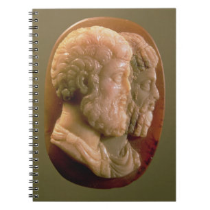 Caderno Espiral Cameo que descreve Marcus Aurelius (121-180) e