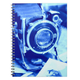 Caderno Espiral Câmera azul
