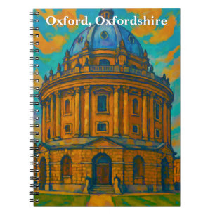 Caderno Espiral Câmera Radcliffe na pintura de Oxford Gouache