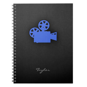 Caderno Espiral Camera Real Azul