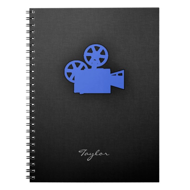 Caderno Espiral Camera Real Azul (Frente)