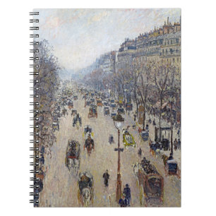 Caderno Espiral Camille Pissarro - Boulevard Montmartre, manhã