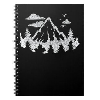 Caderno Espiral Caminhada na montanha natureza montanhismo