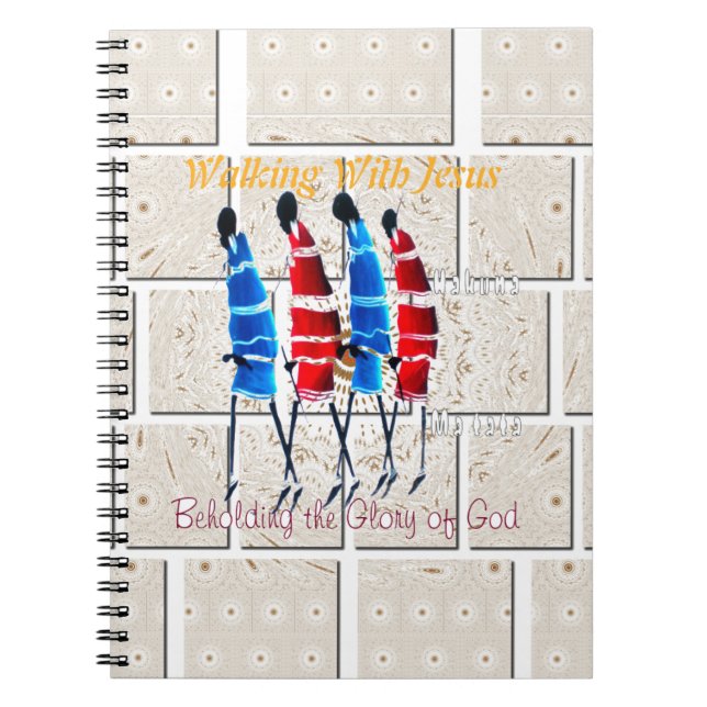 Caderno Espiral Caminhando com Jesus Hakuna Matata Inspirou Beauti (Frente)