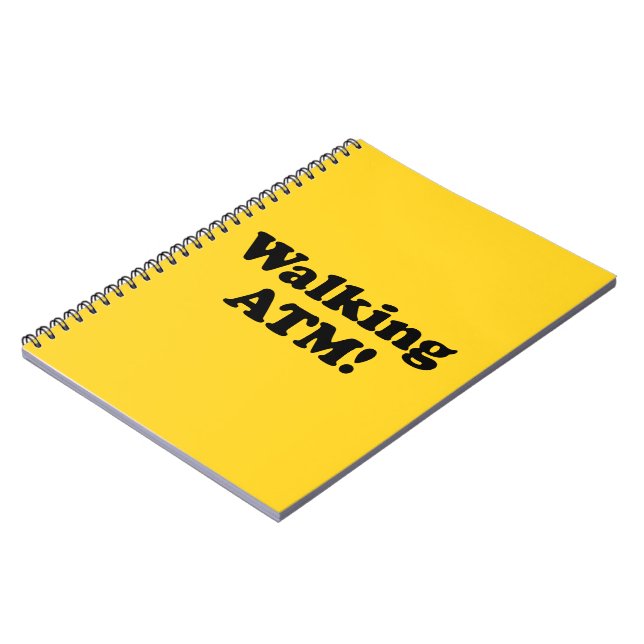 Caderno Espiral Caminhando no caixa eletrônico! (Left Side)