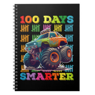 Caderno Espiral Caminhão Monstro 100 Dias Mais Esperto Escola do 1