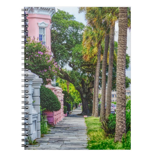 Caderno Espiral Caminhe ao longo da linha do arco-íris (Frente)