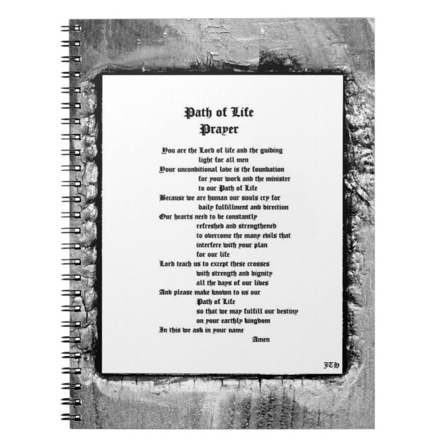 Caderno Espiral Caminho da Oração da Vida (Frente)