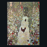 Caderno Espiral Caminho do Jardim com Galinhas, Gustav Klimt, Art<br><div class="desc">Jardim com Galinhas (1916) de Gustav Klimt é uma pintura de arte vitoriana do simbolismo das belas artes. Uma cena natural com galinhas no quintal do jardim de flores em uma fazenda. Sobre o artista: Gustav Klimt (1862-1918) era um pintor simbolista austríaco e um dos membros mais proeminentes do movimento...</div>