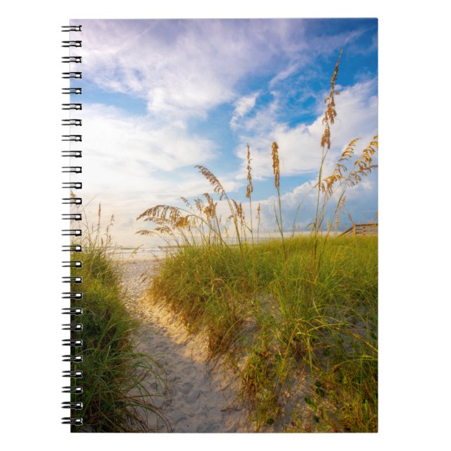 Caderno Espiral Caminho para a praia (Frente)
