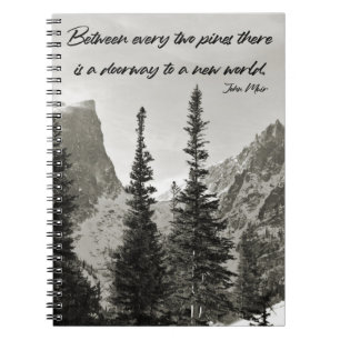 Caderno Espiral Caminho para um Novo Mundo nas Montanhas