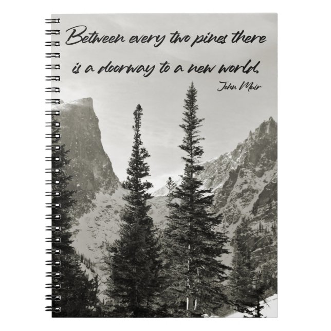 Caderno Espiral Caminho para um Novo Mundo nas Montanhas (Frente)