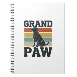 Caderno Espiral Camisa Avô Cachorro Vintage Pata Grande Design_1
