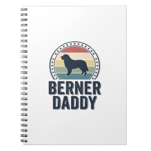 Caderno Espiral Camisa Berner Daddy Vintage Vector Design para Dia