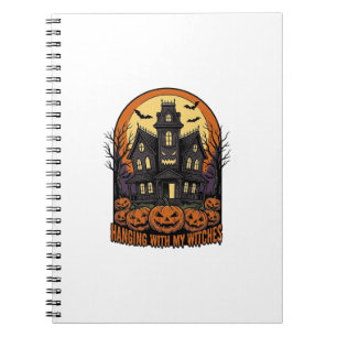 Caderno Espiral Camisa Casa Assombrada do Halloween dos Amigos da