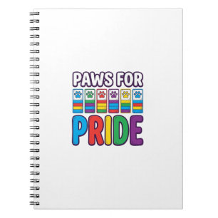 Caderno Espiral Camisa de Amante de Animal com Impressão de Pata A