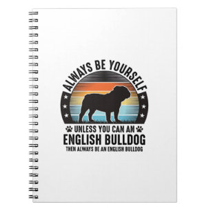 Caderno Espiral Camisa de Amante de Cachorro Vintage Sunset Englis