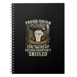 Caderno Espiral Camisa de Bombeiros da União Trabalhadora Orgulhos