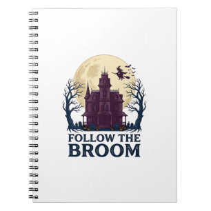 Caderno Espiral Camisa de Bruxa de Casa Assombrada Vintage Hallowe