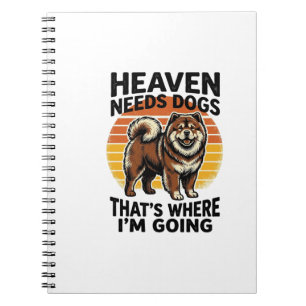 Caderno Espiral Camisa de Cachorro Chow Chow Heaven Tributo Vintag