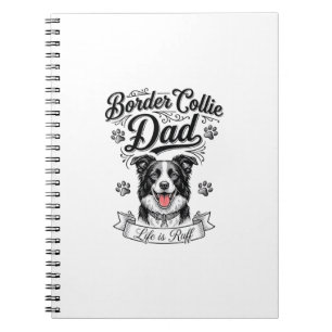 Caderno Espiral Camisa de cachorro com gravação vintage do pai do
