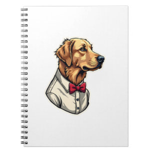 Caderno Espiral Camisa de cachorro patriótica vintage Retriever Do