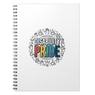 Caderno Espiral Camisa de Conscientização Inclusiva Vintage Orgulh