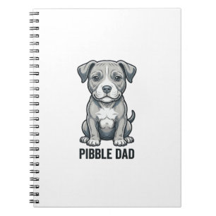 Caderno Espiral Camisa de desenho de cachorro com gravação vintage